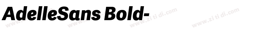 AdelleSans Bold字体转换